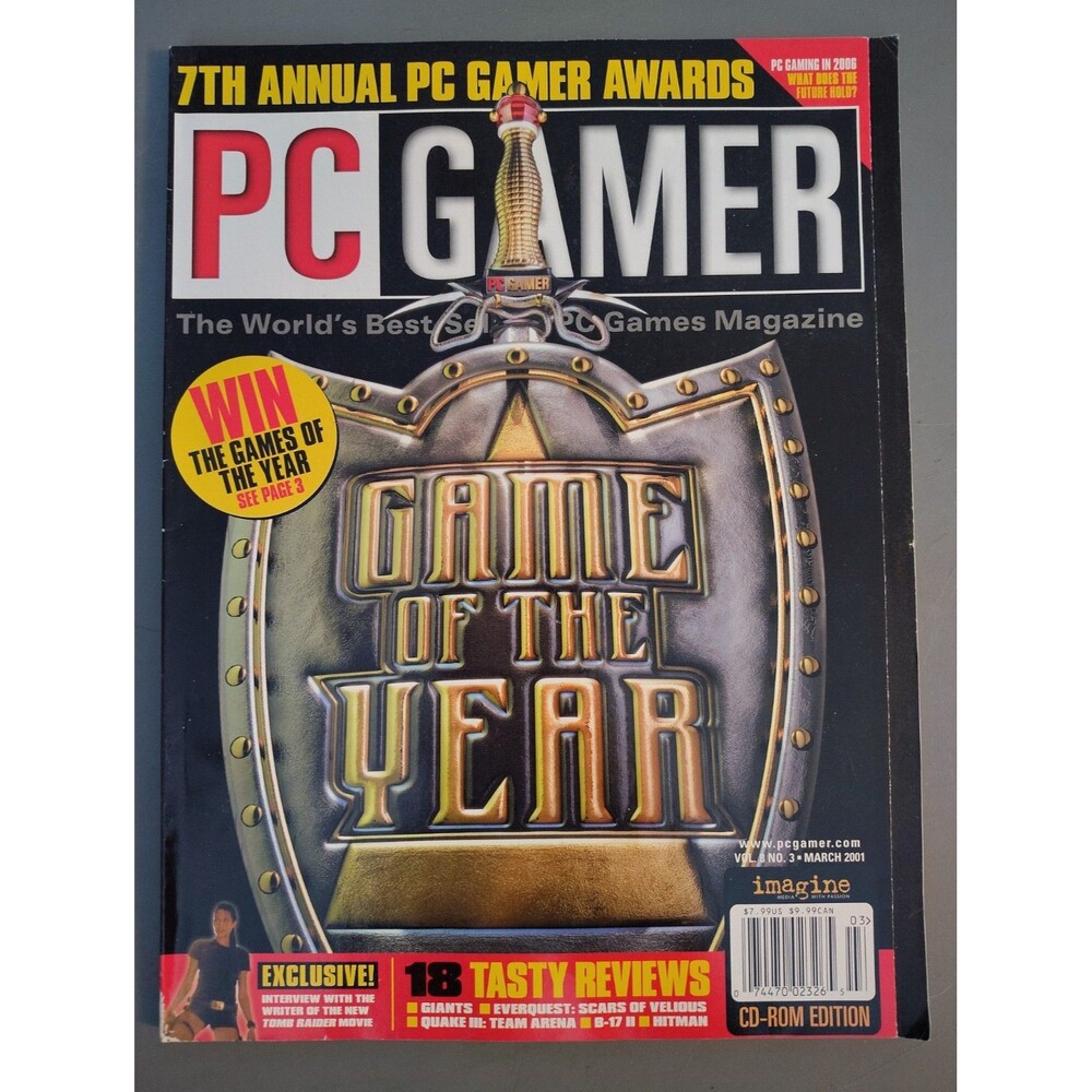 PC Gamer March 2001 vol.8 no.3 GAME OF THE YEAR (No demo disc Magazine Only)